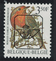 Belgium European Robin Bird Buzin 'Rouge-gorge' 3f.50 Precancel 1986 MNH SG#2847a MI#2275V Sc#1221 - Unused Stamps