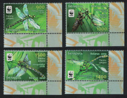 Belarus WWF Dragonfly Green Snaketail 4v Corners 2010 MNH SG#824-827 MI#824-827 Sc#737-740 - Bielorussia