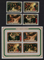 Burundi Peter Paul Rubens Paintings Easter 4v+MS 1977 MNH SG#1162-MS1166 - Ungebraucht