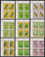 Burundi Hornbill Anhinga Flamingo Eagle Stork Birds 9v Corner Blocks Of 4 1979 MNH SG#1318-1326 MI#1488=505- - Ongebruikt