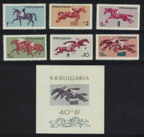 Bulgaria Horsemanship Horse Racing 6v+MS 1965 MNH SG#1559-MS1565 MI#1571-1576 - Nuovi