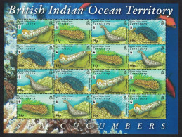 BIOT WWF Sea Cucumbers Sheetlet Of 4 Sets 2008 MNH SG#392-395 MI#470-473 Sc#361-364 - Brits Indische Oceaanterritorium