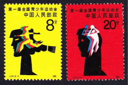 China Basketball Sport 1st Youth Games 2v 1985 MNH SG#3413-3414 MI#2036-2037 Sc#2010-2011 - Neufs