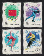 China Winter Olympic Games 4v 1980 MNH SG#2964-2967 MI#1590-1593 Sc#1582-1585 - Unused Stamps
