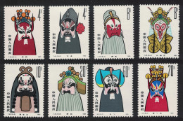 China Facial Make-up In Peking Opera 8v 1980 MNH SG#2956- 2963 Sc#1574-1581 - Neufs