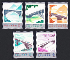 China Highway Bridges 5v 1978 MNH SG#2829-2833 Sc#1447-1451 - Unused Stamps