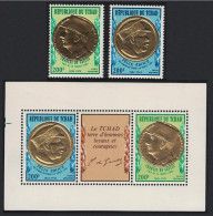 Chad First Death Anniversary Of De Gaulle 2v+MS 1971 MNH SG#344-MS346 - Chad (1960-...)