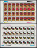 China Chinese New Year Of The Ox 2v Full Sheets 1997 MNH SG#4174-4175 MI#2784-2785 Sc#2747-2748 - Ungebraucht