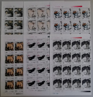 China Pan Tian-shou Artist Paintings 6v Half Sheet 16 Sets 1997 MNH SG#4176-4181 MI#2786-2791 Sc#2749-2754 - Ungebraucht