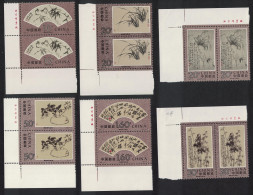 China Zheng Banquio Artist 6v Corner Pairs 1993 MNH SG#3879-3884 MI#2506-2511 Sc#2471-2476 - Ungebraucht