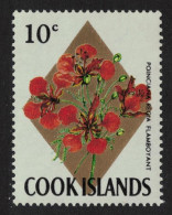 Cook Is. 'Poinciana Regia Flamboyant' Flowers 10c 1967 MNH SG#238 - Cook