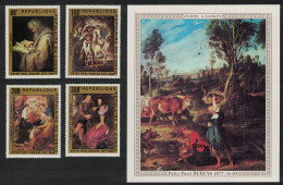 Congo Peter Paul Rubens Paintings 4v+MS 1978 MNH SG#596-MS600 MI#606-609+Block 14 - Mint/hinged