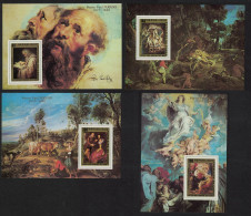 Congo Peter Paul Rubens Paintings 4 De-Luxes RARR 1978 MNH SG#596-599VAR MI#606-609 - Mint/hinged