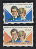 Cocos (Keeling) Is. Charles And Diana Royal Wedding 2v 1981 MNH SG#70-71 Sc#72-74 - Isole Cocos (Keeling)