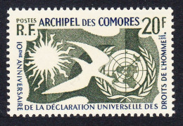 Comoro Is. Declaration Of Human Rights 1958 MNH SG#19 MI#38 Sc#44 - Otros & Sin Clasificación