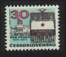 Czechoslovakia Centenary Of Prague CKD Locomotive Works 1971 MNH SG#1974 - Nuevos