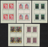 Czechoslovakia Art Paintings 5th Series 5v Sheetlets 1970 MNH SG#1914-1918 - Neufs