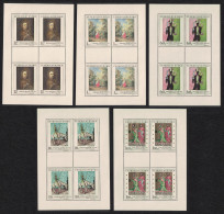 Czechoslovakia Art 2nd Series 5v Sheetlets 1967 MNH SG#1699-1703 - Ongebruikt