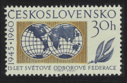 Czechoslovakia 15th Anniversary Of WFTU 1960 MNH SG#1182 - Ongebruikt