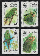 Caribic WWF Birds Parakeet 4v 1998 MNH SG#4298-4301 MI#4156-4159 Sc#3961-3964 - Unused Stamps