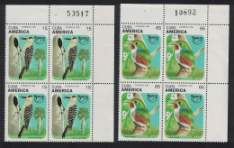 Caribic Birds Environmental Protection 2v Corner Blocks CN 1995 MNH SG#4021-4022 MI#3876-3877 - Unused Stamps
