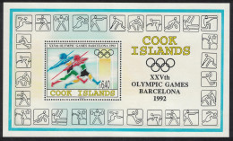 Cook Is. Javelin Olympic Games Barcelona MS 1992 MNH SG#MS1310 Sc#1110 - Islas Cook