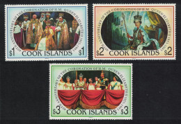 Cook Is. 40th Anniversary Of Coronation 3v 1993 MNH SG#1328-1330 - Islas Cook