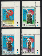 Cook Is. Royal Visit 4v Corners Overprints 1992 MNH SG#1315-1318 - Islas Cook