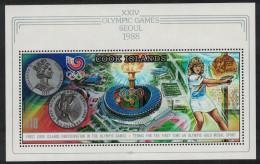 Cook Is. Olympic Games Seoul MS 1988 MNH SG#MS1203 - Cookeilanden