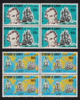 Djibouti Captain James Cook 2v Blocks Of 4 1980 MNH SG#799-800 MI#287-288 - Yibuti (1977-...)