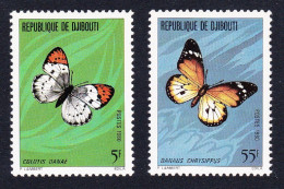 Djibouti Butterflies 2v 1980 MNH SG#780-781 Sc#511-512 - Yibuti (1977-...)