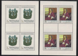 Czechoslovakia Prague Castle 15th Series 2 Sheetlets 1979 MNH SG#2466-2467 - Unused Stamps