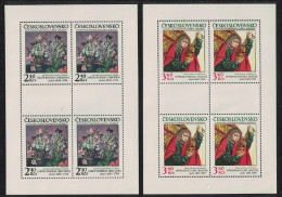 Czechoslovakia Slovak National Gallery Bratislava 2 Sheetlets 1978 MNH SG#2437+2439 - Unused Stamps