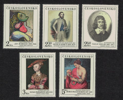 Czechoslovakia Art Paintings 12th Series 5v 1977 MNH SG#2375-2379 - Unused Stamps