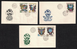 Czechoslovakia Hydrological Decade UNESCO 5 FDCs 1974 MNH SG#2157-2161 - Unused Stamps