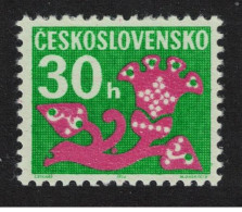 Czechoslovakia Flower Postage Due 1971 MNH SG#D1987 - Neufs
