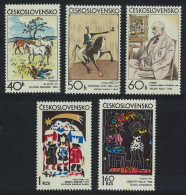 Czechoslovakia Graphic Art 5v 1972 MNH SG#2026-2030 MI#2060-2064 - Nuevos