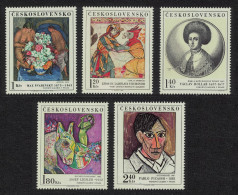 Czechoslovakia Art Paintings 7th Issue 1972 MNH SG#2067-2071 MI#2105-2109 - Neufs