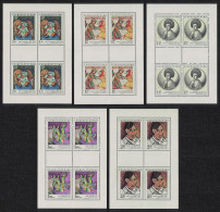 Czechoslovakia Art Paintings 7th Issue Sheetlets 1972 MNH SG#2067-2071 MI#2105-2109 - Unused Stamps