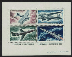 Gabon Evolution Of Air Transport Space MS 1962 MNH SG#MS193 - Gabón (1960-...)