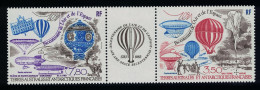 FSAT TAAF Manned Flight 2v Se-tenant With Label 1984 MNH SG#190-191 MI#192-193 - Ungebraucht