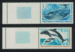 FSAT TAAF Whale Dolphins Marine Mammals 2v Coin Labels 1977 MNH SG#113-114 MI#113-114 Sc#67-68 - Unused Stamps