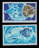 FSAT TAAF Satellites 2v 1977 MNH SG#120-121 MI#120-121 Sc#C52-C53 - Nuevos