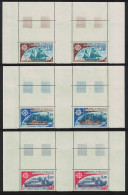 FSAT TAAF Ships 3v Top Gutter Pairs 1976 MNH SG#104-106 MI#98-100 - Unused Stamps