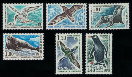 FSAT TAAF Tern Petrel Penguin Birds Antarctic Fauna Seals 6v 1976 MNH SG#98-103 MI#103-108 Sc#58-63 - Nuevos