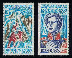 FSAT TAAF Ross Commemoration 2v 1976 MNH SG#111-112 MI#109-110 - Nuevos