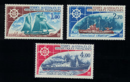 FSAT TAAF Ships 3v 1976 MNH SG#104-106 MI#98-100 - Nuevos