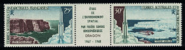 FSAT TAAF Launching Of 'Dragon' Space Rockets Unfolded Strip 1968 MNH SG#47-48 MI#42-43 Sc#C16a - Nuevos