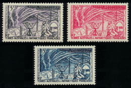 FSAT TAAF International Geophysical Year 3v 1957 MNH SG#19-21 MI#10-12 Sc#8-10 - Unused Stamps