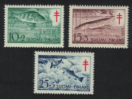 Finland Perch Pike Salmon Fish 3v 1955 MNH SG#543-545 - Ungebraucht